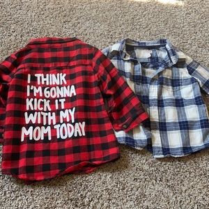 Bundle of 2 Button Down Shirts- Size 4T